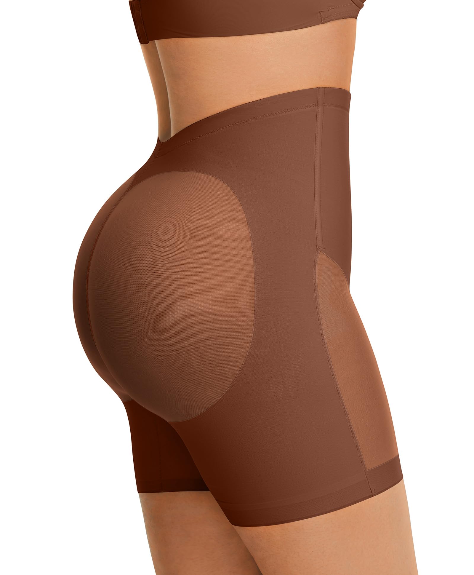 FeelinGirl Short gainant dos bas avec contrôle du ventre et culotte de levage de