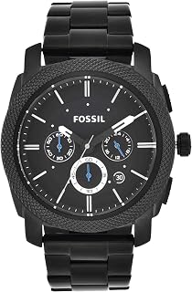 FOSSIL Machine Watch for Men, 45mm Quartz Chronograph Movement with Stainless Steel or Leather Strap