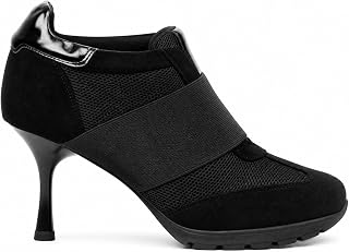 Sneaker Heels for Women Suede Kitten Round T-Toe Comfort