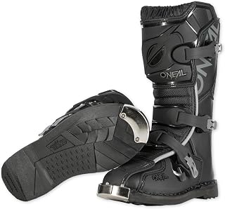 O'NEAL | Motocross Boots | MX Enduro | Metal Sole Protection, Easily Adjustable Buckles | TRIBUTE Boot | Adult | Black