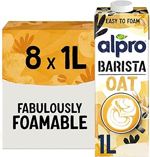 Alpro Barista Oat Drink Long Life Milk Alternative 1L (8 Pack) | Vegan, Dairy Free and Lactose Free Milk Alternative