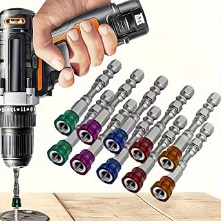 10pcs 65mm S2 Steel Phillips Magnetic Drill Bit Set with 1/4" Hex Shank for Electric Screwdrivers - Industrial Grade Tools