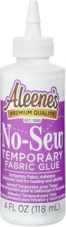 Aleene's AR12-2 No-Sew fabric Glue, 4 oz., Multicolor