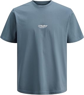 JACK & JONES Men's Plus Size Printed T-Shirt Jjesoho Tee SS Crew Neck Noos Pls