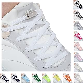 Handshop 2 Pairs Elastic Laces, No Tie Shoelaces for Trainers | Adults/Kids Trainers, Sneakers, Running Shoes, Non-slip Laces, 13 colours,120cm