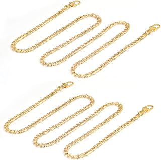 Gold Purse Chain, Shynek 2PCS Crossbody Chain Strap, Gold Belt Chain, Long Chain Cross Body Strap for Bags, Purses, Handbags