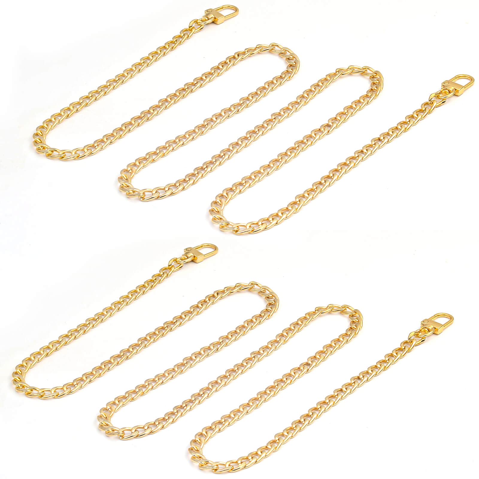 Gold Purse Chain, Shynek 2PCS Crossbody Chain Strap, Gold Belt Chain, Long Chain