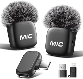 WARM BOX Wireless Tie Mic - Plug & Play, Perfect for TikTok & Vlogs | Micro Tie 10g, Magnetic Attachment, Noise Reduction, 30 m Range, Storage Bag Included. Compatible with iPhone/Android/PC