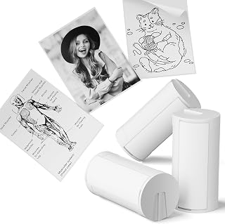 ETIKEZ Genuine Self-Adhesive PM290C Sticker Printer, 3 Rolls, White | Easy-to-Peel, BPA-Free, Strong Adhesion, Writable Surface, Perfect for Graffiti, Notes, Studying, Office &amp; Home