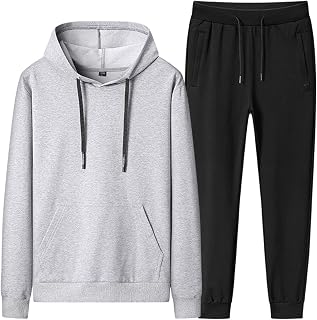 amropi Men's Tracksuit 2 Pieces Sportswear Set Hoodies and Pants