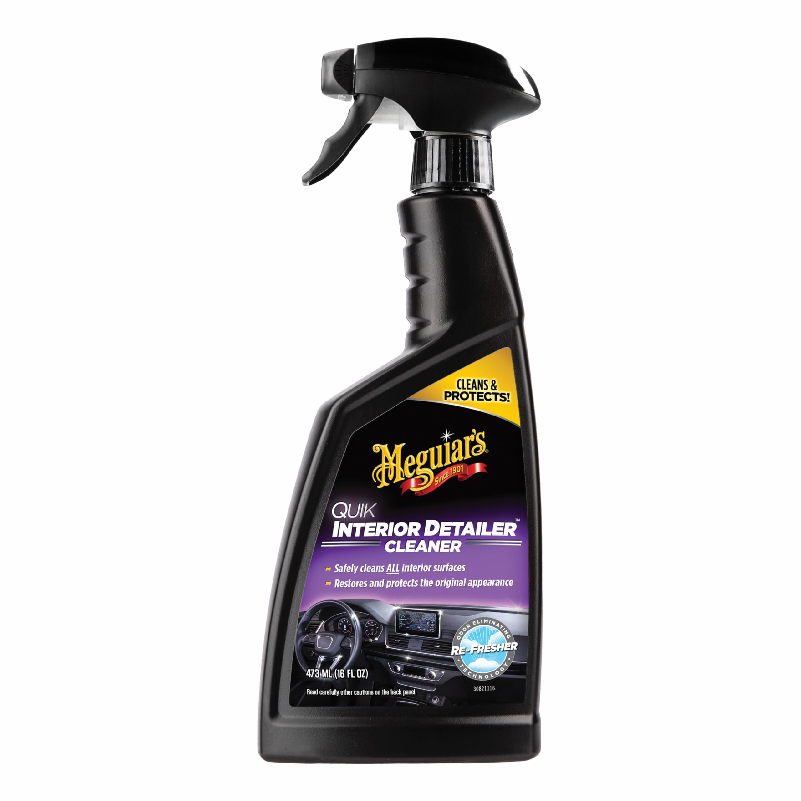 Meguiar's Quik Interior Detailer Cleaner, 473 ml | Protects Interior Surfaces Fr