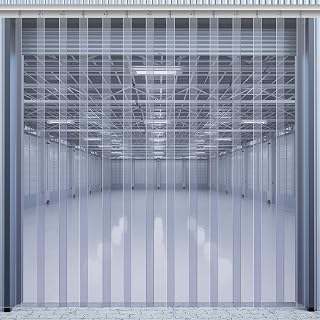 Juexica 36 x 80 Inch Clear Freezer Door Curtain Plastic Door Strips Curtain | PVC Clear Door Curtain Kit for Walk-in Cooler, Freezer, Warehouse & Garage, Hurricane Shutter, Energy Saving and Easy Install