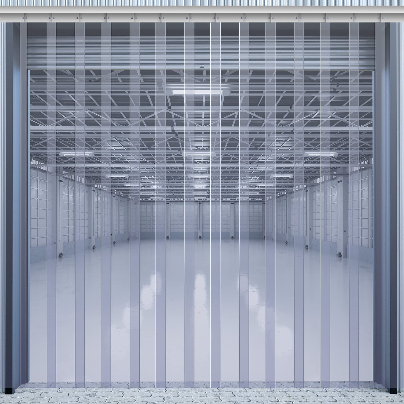 Juexica 36 x 80 Inch Clear Freezer Door Curtain Plastic Door Strips Curtain | PV