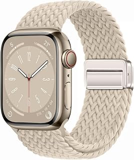 Nylon Sport Strap Compatible with Apple Watch Bands for Women Men 40mm 44mm 45mm 46mm 49mm 38mm 42mm Wrist Straps for iWatch Ultra 2, SE, Series 10 9 8 7