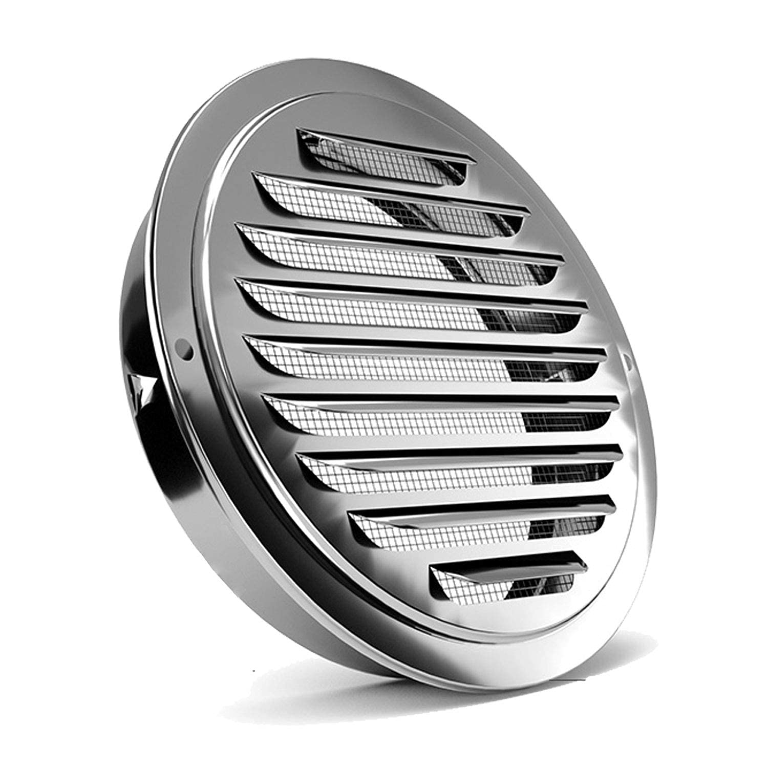 2 Pack of Stainless Steel Air Vents, PartsExtra Louvered Grille Cover Vent Hood 