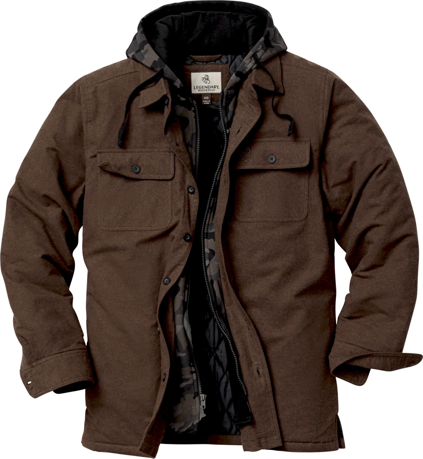 Legendary Whitetails mens Maplewood Hooded Shirt JacketShirt Jacket