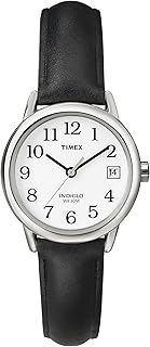 Timex Women's Easy Reader 25mm Watch, Strap, Comfortable & Easy-to-Read | Easy-to-Read Dial with Full Arabic Numerals, INDIGLO Backlight & Mineral Glass Crystal, Water Resistant to 30m