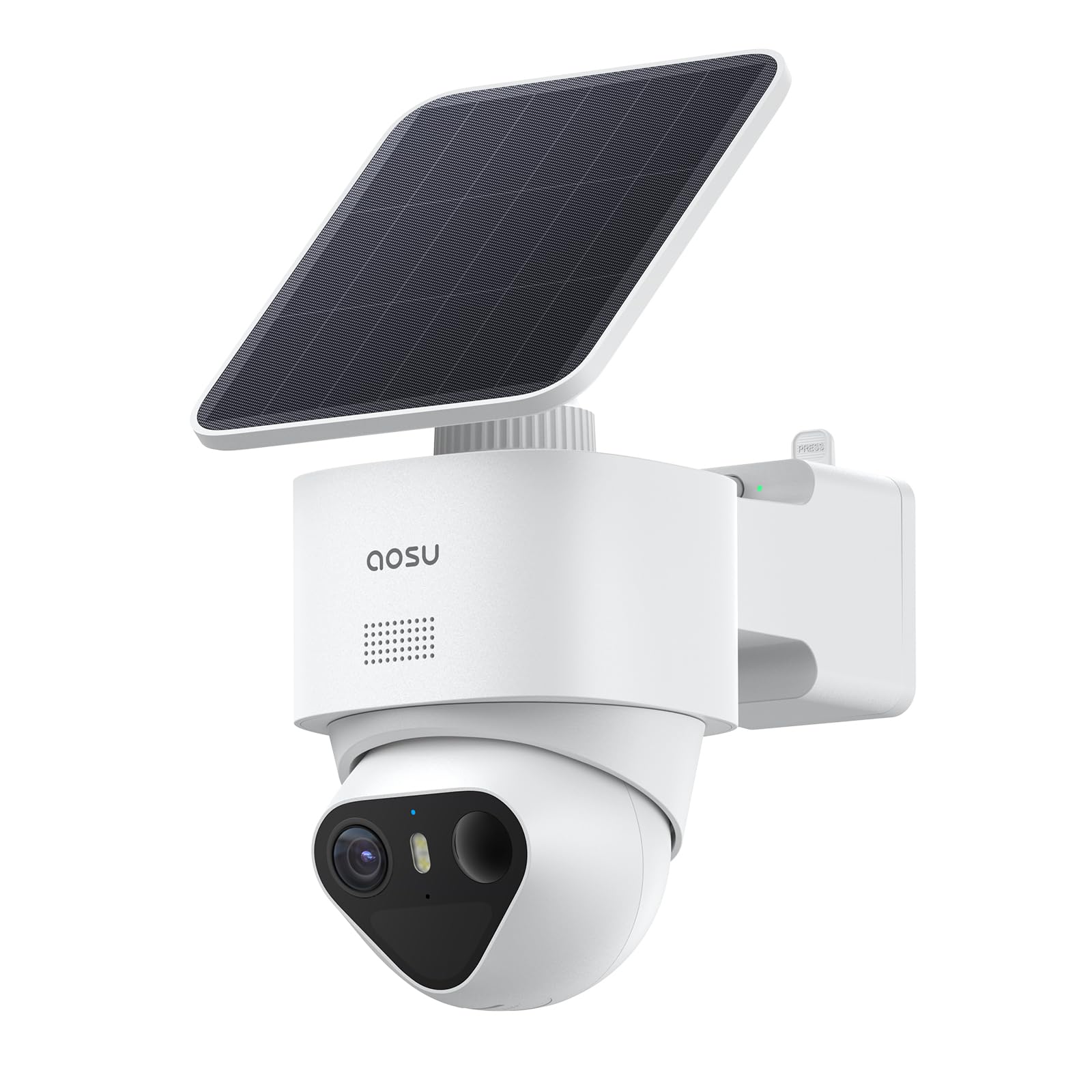 aosu T2 Ultra 4K Caméra Exterieure sans Fil Solaire, 360° AI 3 Détection