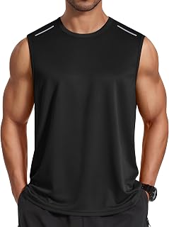 COOFANDY メンズ ノースリーブシャツ 速乾 ワークアウト タンクトップ ジム マッスル Tシャツ スポーツ アスレチック タンク 吸湿発散性