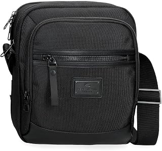 Joumma Bags Pepe Jeans Blackmore Shoulder Bag, Waist Bag, Messenger Bag, Made of Polyester and Faux Leather Details, Water Repellent Finish Fabric