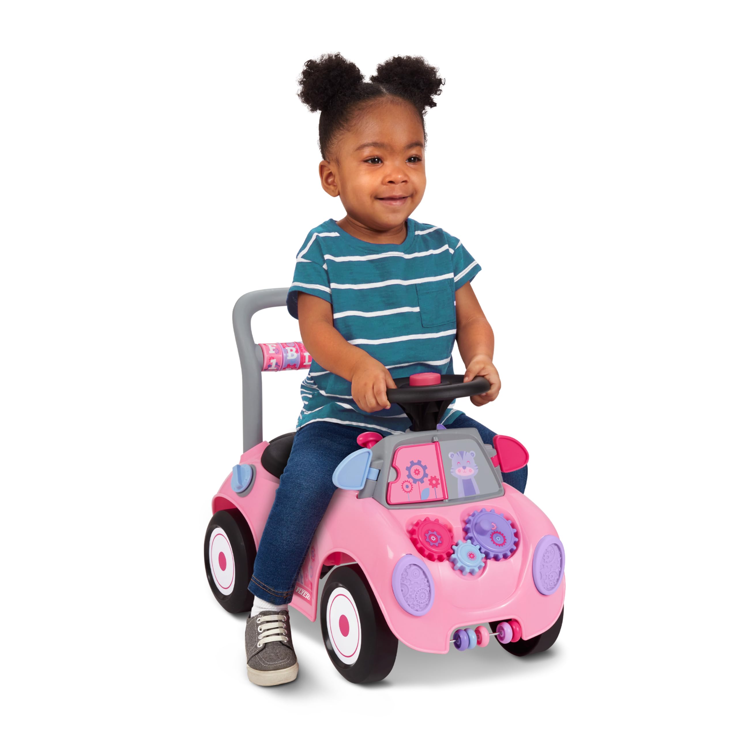 Radio Flyer Creativity Car, Toddler Ride On Toys, for Toddlers 1-3 | 3-in-1 Push