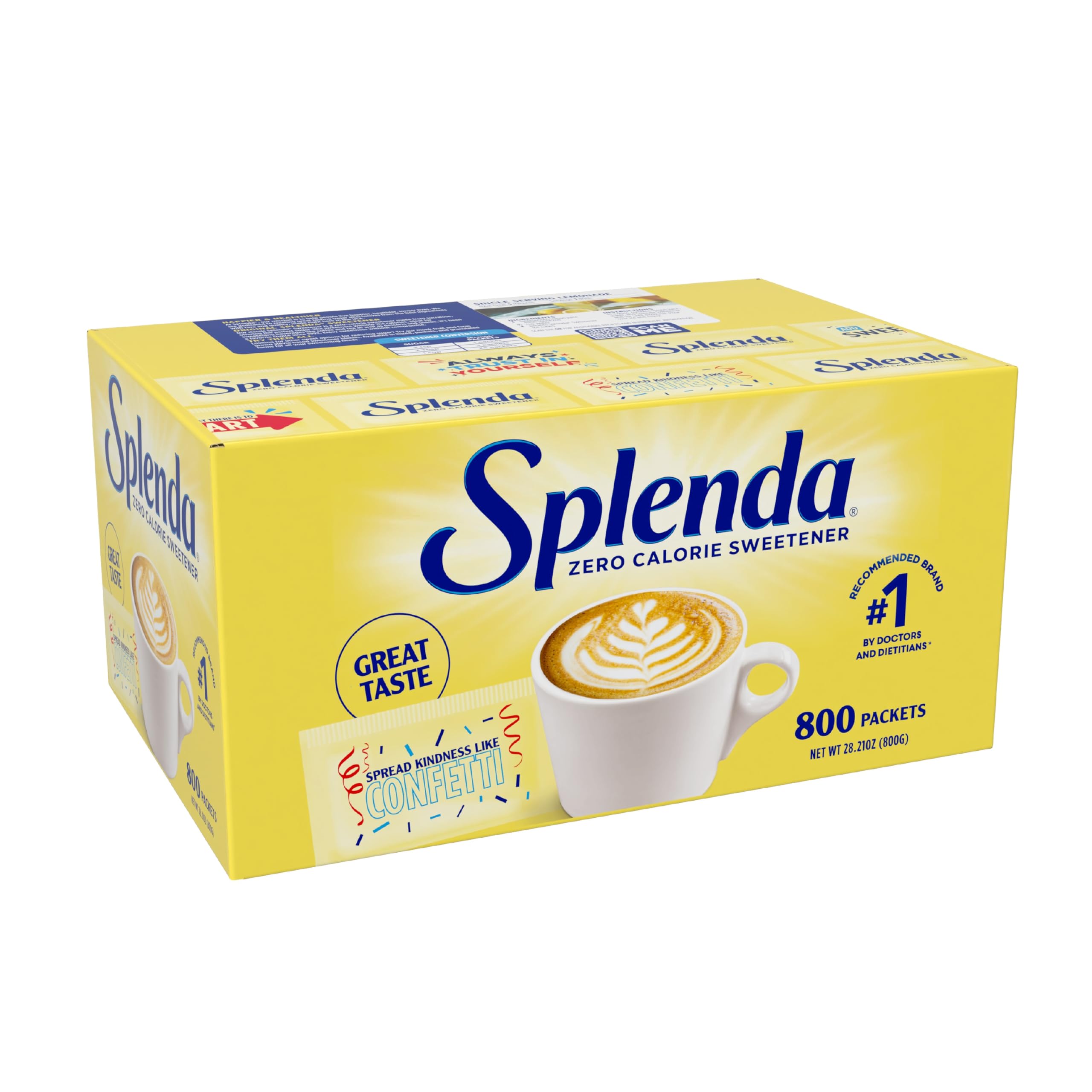 SPLENDA Zero Calorie Sweetener, 800 Count Packets | Value Pack