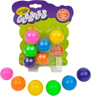 Crayola Globbles Fidget Toy, 6ct, Sticky Stress Ball, Kid Stocking Stuffers | Holiday Gift for Kids & Adults, Squishy Balls, Calming Sensory Gifts for Stress Relief