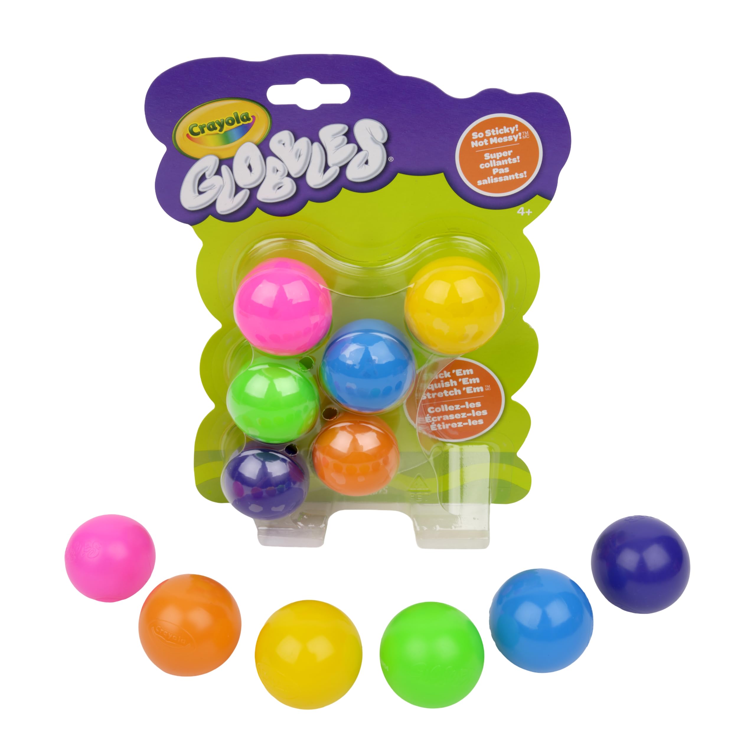 Crayola Globbles Fidget Toy, 6ct, Sticky Stress Ball, Kid Stocking Stuffers | Ho