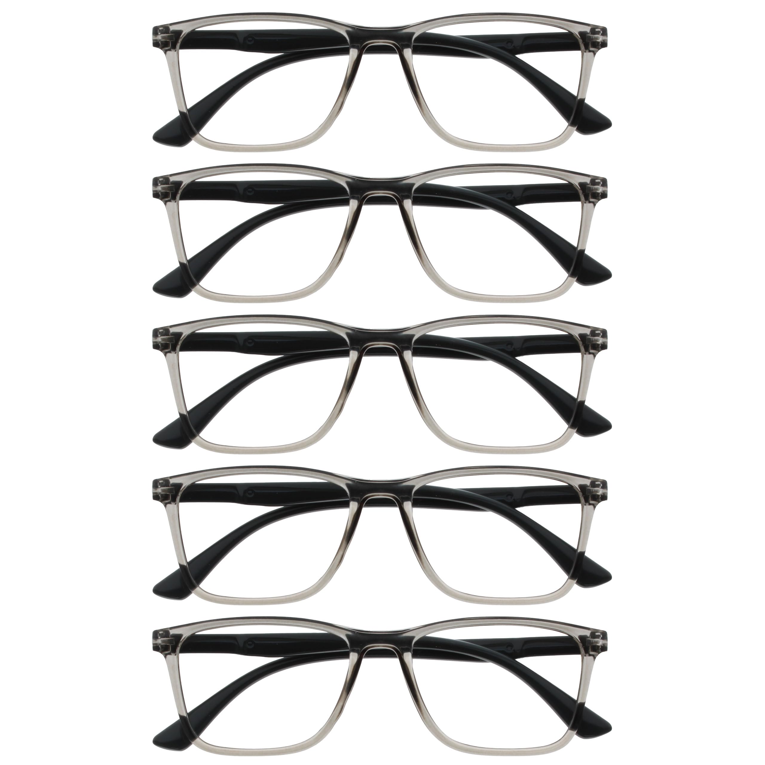 OPULIZE NYX Blue Light Blocking Reading Glasses - Rectangular Frame - UV Anti-Gl