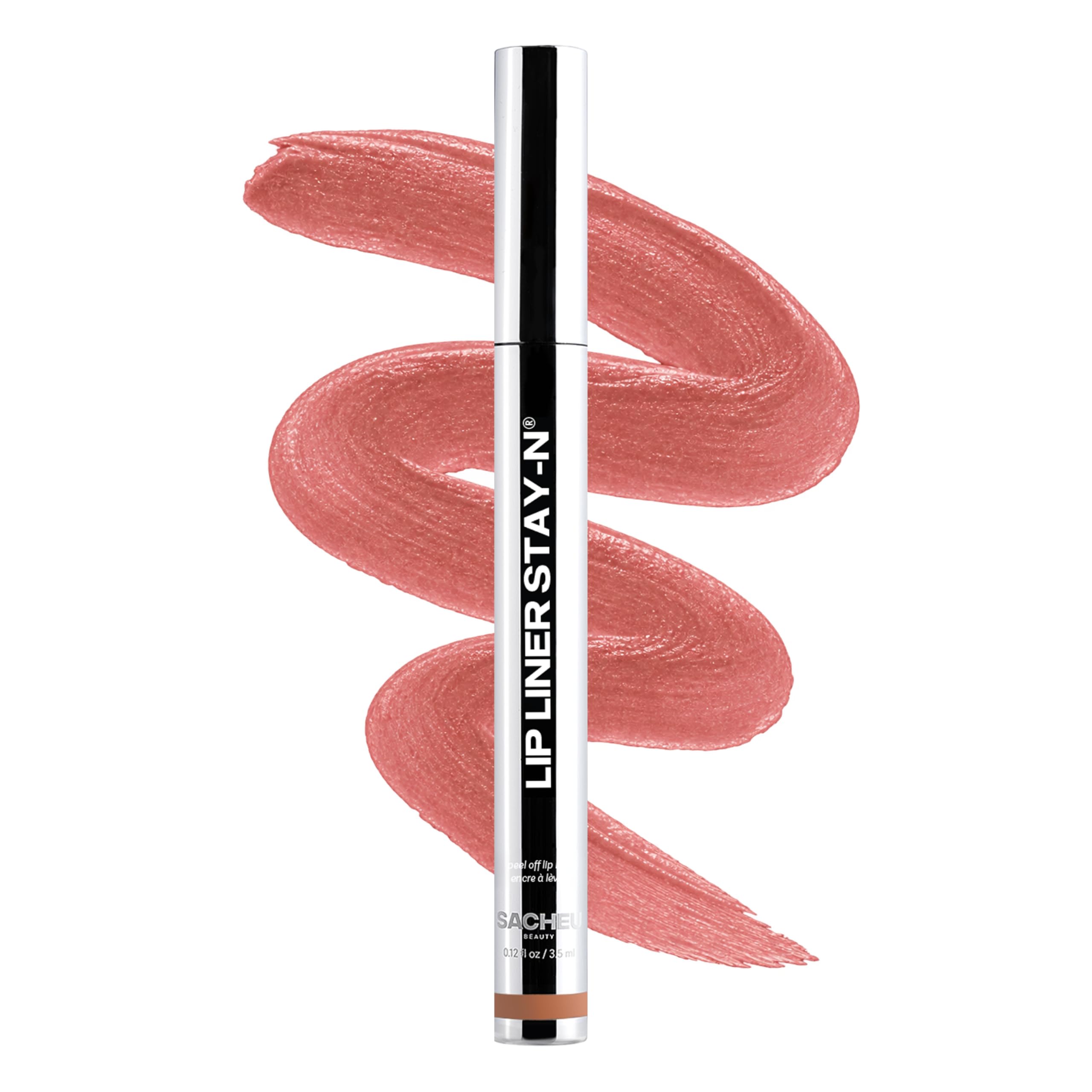 Sacheu Lip Liner STAY-N Peel Off Lip Stain, Longwear, p-INKED | Water-resistant,