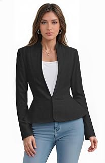 Hybrid & Company Women's Nylon Ponte Blazer