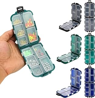 Lua Portable Fishing Accessories Storage Box - Multifunctional Storage for Hooks and Supplies - Green