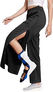 Deyeek Women's Tear Away Pants Side Snap Post Surgery Sweatpants