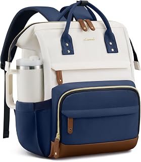 LOVEVOOK Laptop Backpack for Women, 17 Inch Work Business Backpacks Purse With Large Capacity, Waterproof Nurse Bag College Bookbag for School, Waterproof Casual Daypack for Travel