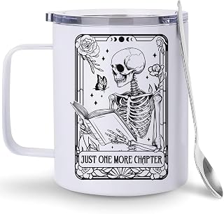 Hyturtle Book Themed Mug Gifts for Book Lovers on Halloween, Christmas