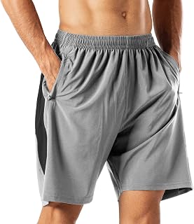HMIYA Men's Sports Shorts Breathable Quick Dry for Running Fitness Gym