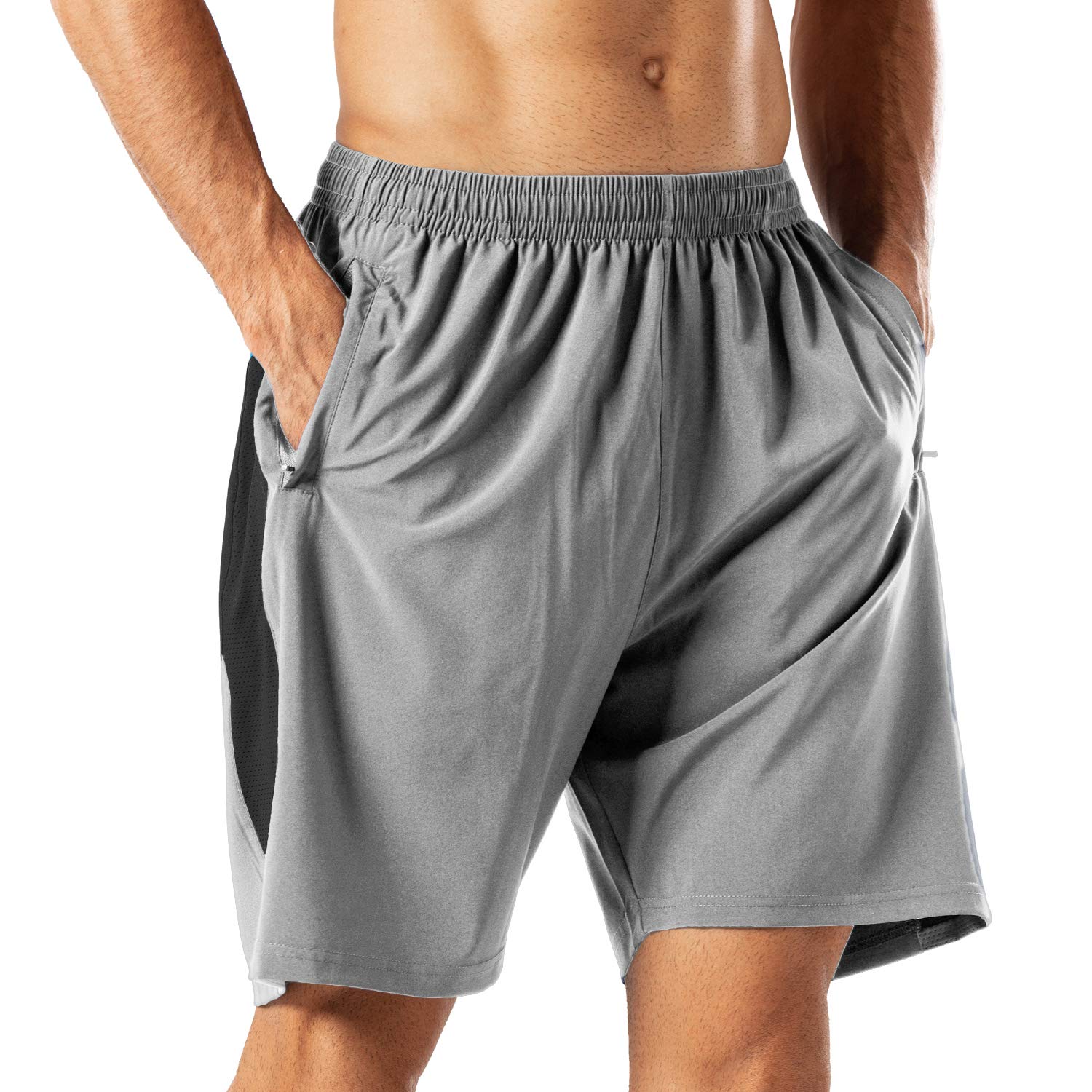 HMIYA Men's Sports Shorts Breathable Quick Dry for Running Fitness Gym