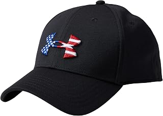 Under Armour Men's Freedom Blitzing Hat, Black (001)/Red, X-Large/XX-Large