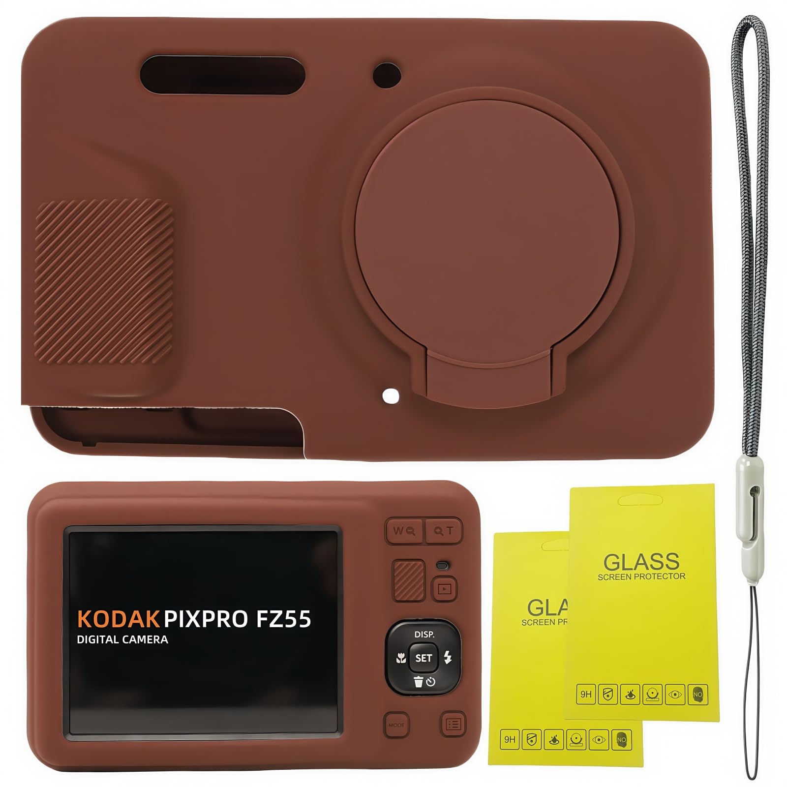 SZHSYJY Case for Kodak PIXPRO FZ55, FZ55 accessories | Soft Silicone Protective 
