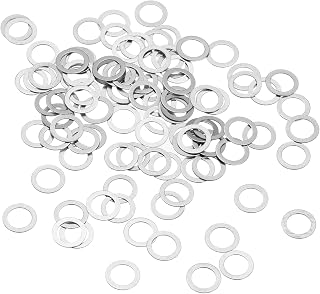 M4 304 Stainless Steel Flat Washers 100pcs 4x6x0.5mm Ultra Thin Flat Spacers for Screw Screw Electronic Repair Automotive