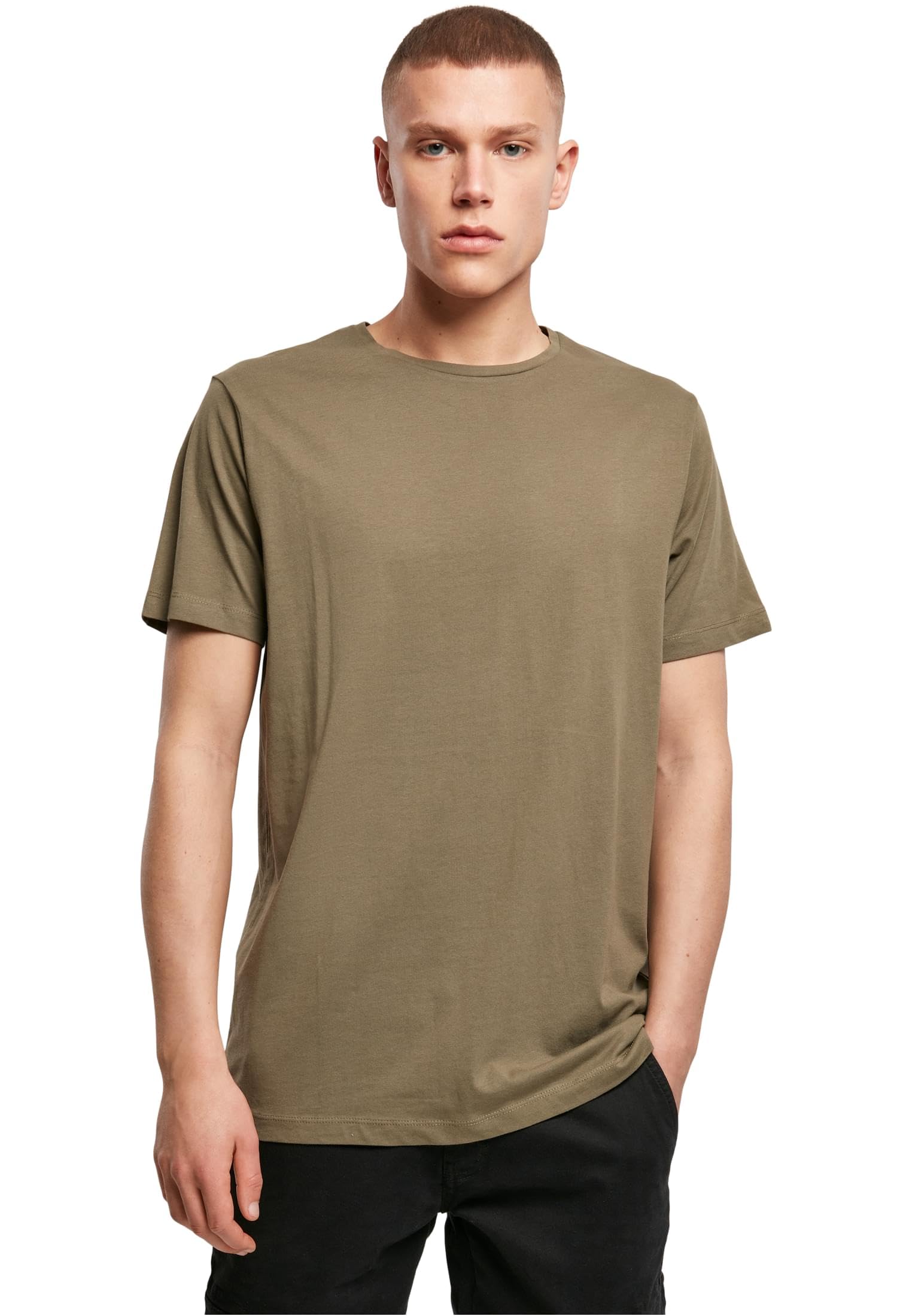 Build Your Brand Light Round Neck Men's T-Shirt