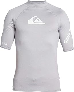 Quiksilver Men's All Time Ss Short Sleeve Rashguard Surf Shirt