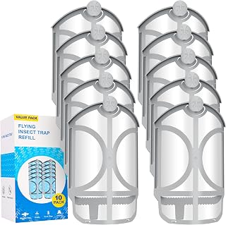 10 Pack Flying Trap Refills Compatible with Flying Insect Trap Refill | Insect Replacement Kit for M364 M364A and Max Fully Compatible Size