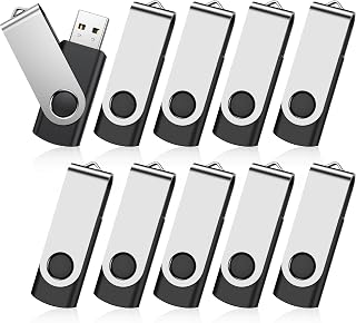 10Pack 2GB USB 2.0 Sticks, KOOTION USB 2.0 Thumb Drives Bulk Flash Drive Pack 2GB Pendrive USB Memory Stick Zip Drive