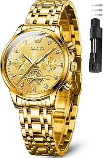 OLEVS Women's Silver Watch Watches for Women Luxury Small Wrists Stainless Steel Dress Wristwatches for Women Easy to Read Reloj para Mujer