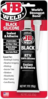 J-B Weld 31319 Black RTV Silicone Sealant and Adhesive - 3 oz.