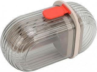 Travel Soap Dish Leakproof Portable Soap Dish with Lid Draining Tray for Travel, Camping, Gym, Bathroom, Shower, Made of High Quality PET Material, Black