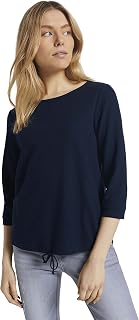 TOM TAILOR T-Shirt Women's with Tie Detail
