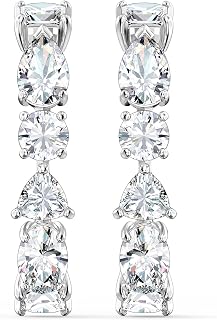 SWAROVSKI Women's Tennis Deluxe Jewelry Collection, Rhodium & Rose Gold Tone Finish, Clear Crystals