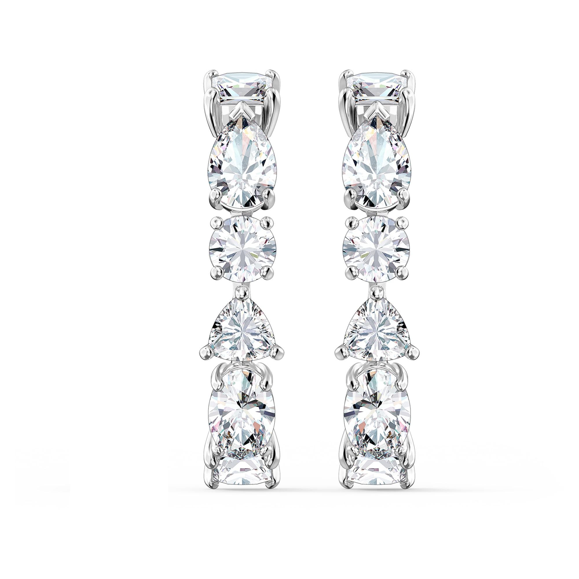 SWAROVSKI Women's Tennis Deluxe Jewelry Collection, Rhodium & Rose Gold Tone Fin